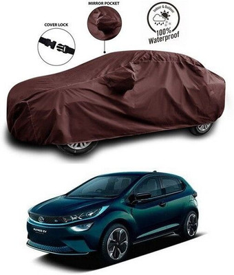 ANTHUB Car Cover For Tata Altroz EV (With Mirror Pockets)(Maroon)