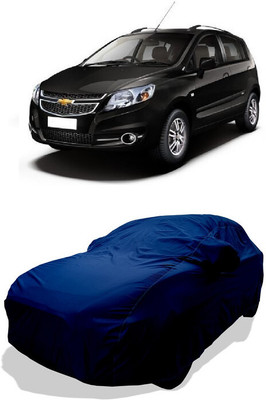 Coxtor Car Cover For Chevrolet Sail Hatchback (With Mirror Pockets)(Blue)