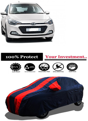 Amexride Car Cover For Hyundai Elite i20 Sportz 1.4 CRDi (With Mirror Pockets)(Red)