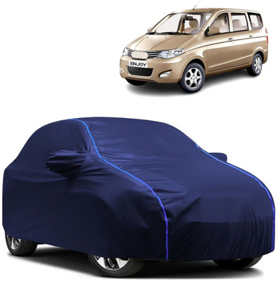 Autohaux Car Cover For Chevrolet Enjoy (With Mirror Pockets)(Blue)