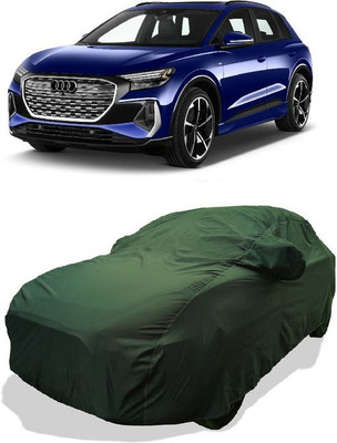 QLAX Car Cover For Maruti Q4 Etron Concept (With Mirror Pockets)(Green)