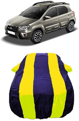 Wegather Car Cover For Toyota Etios Cross 1.2L G Petrol (With Mirror Pockets)(Yellow)