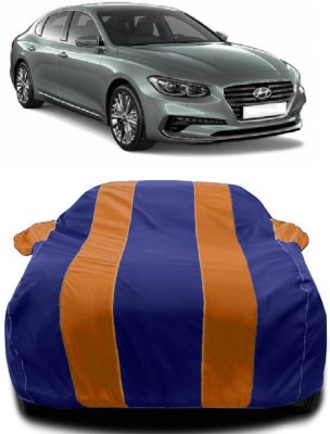 Autoprime Car Cover For Hyundai Grandeur 2.2 CRDi (With Mirror Pockets)(Orange, Blue)