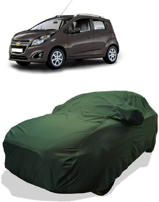 Coxtor Car Cover For Chevrolet Beat 1D (With Mirror Pockets)(Gold)