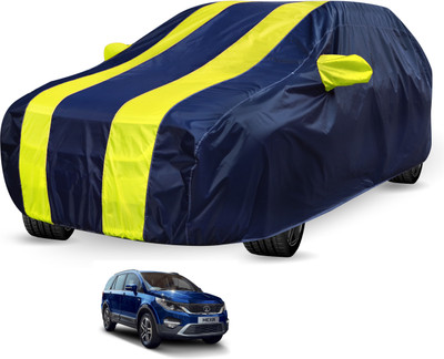 Auto Hub Car Cover For Tata Hexa (Without Mirror Pockets)(Black, Yellow)