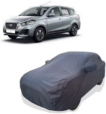 Tricway Car Cover For Datsun Go Plus A Petrol (With Mirror Pockets)(Grey)