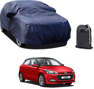 CODOKI Car Cover For Hyundai Elite i20 (With Mirror Pockets)(Blue)