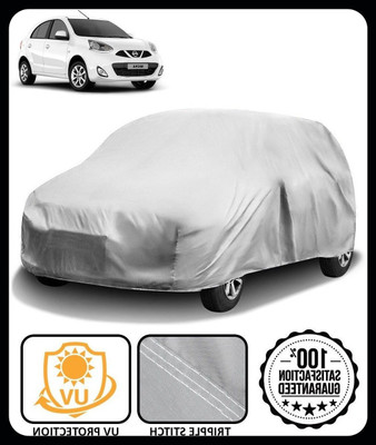 QLAX Car Cover For Maruti Micra (Without Mirror Pockets)(Silver)