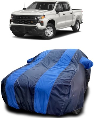 DIGGU Car Cover For Chevrolet Silverado 5.3L (With Mirror Pockets)(Blue, Blue)