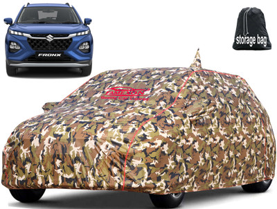 FAMEXON Car Cover For Maruti Suzuki Fronx (With Mirror Pockets)(Green)