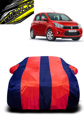 FRONCH Car Cover For Maruti Suzuki Celerio (With Mirror Pockets)(Red, Blue)