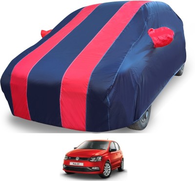 MOCKHE Car Cover For Volkswagen Polo GT (With Mirror Pockets)(Red)