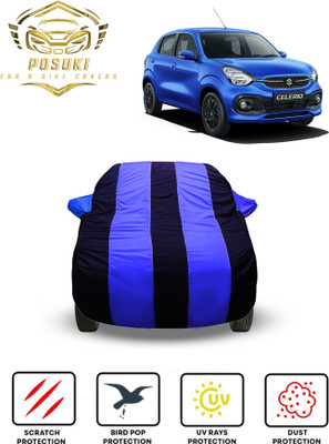 POSUKI Car Cover For Maruti Suzuki Celerio (With Mirror Pockets)(Blue)