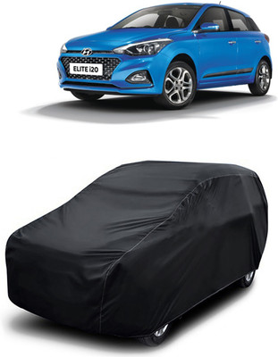 MoTRoX Car Cover For Hyundai Elite i20 (Without Mirror Pockets)(Black)