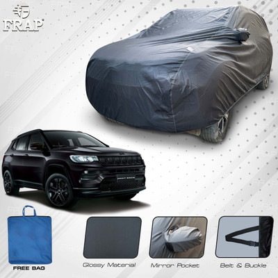 Frap Car Cover For Jeep Compass (With Mirror Pockets)(Grey)