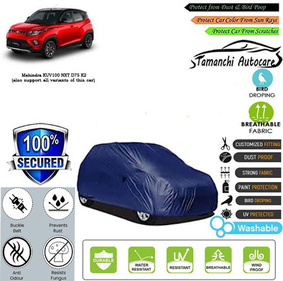 Tamanchi Autocare Car Cover For Mahindra KUV100 NXT D75 K2(Blue)