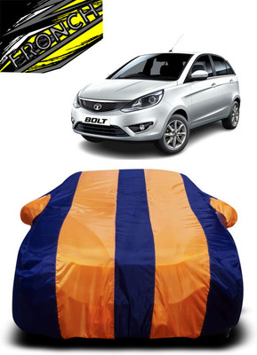 FRONCH Car Cover For Tata Bolt Quadrajet XT Diesel (With Mirror Pockets)(Orange, Blue)