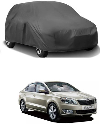 ARNEJA Car Cover For Skoda Rapid (Without Mirror Pockets)(Grey)