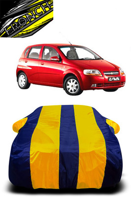 FRONCH Car Cover For Toyota UVA (With Mirror Pockets)(Yellow, Blue)