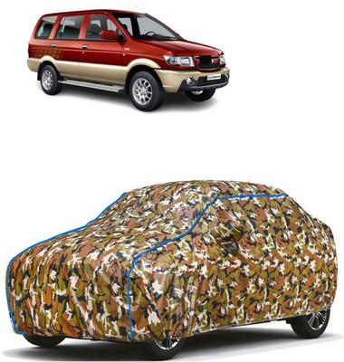 WSK Car Cover For Chevrolet Tavera 7 STR (With Mirror Pockets)(Multicolor)