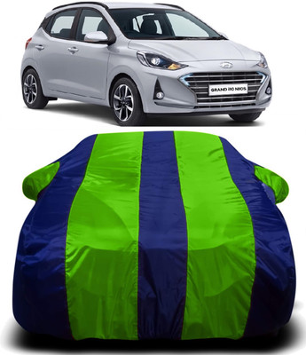 S Shine Max Car Cover For Hyundai Grand i10 Nios (With Mirror Pockets)(Multicolor)