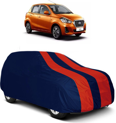 MoTRoX Car Cover For Datsun Go (Without Mirror Pockets)(Red, Blue)