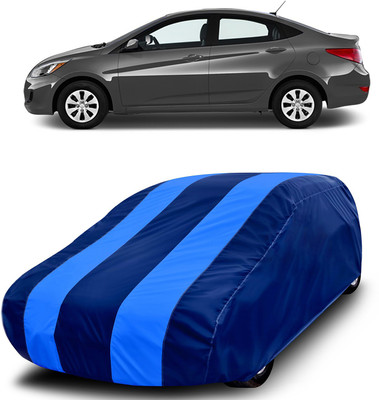 MoTRoX Car Cover For Hyundai Accent (Without Mirror Pockets)(Blue, Blue)