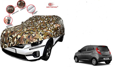 Auto Oprema Car Cover For Hyundai Eon (With Mirror Pockets)(Green)