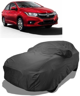 Coxtor Car Cover For Honda City LQ (With Mirror Pockets)(Grey)