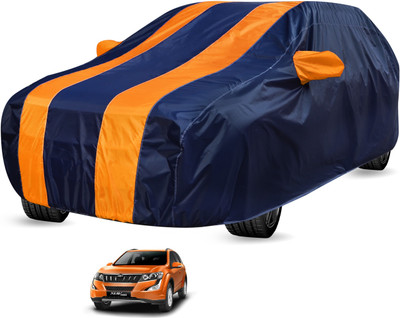 Auto Hub Car Cover For Mahindra XUV 500 (With Mirror Pockets)(Blue, Orange)