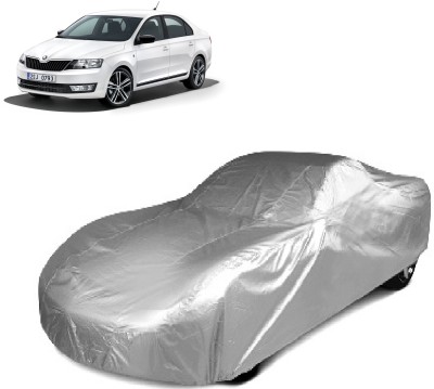 THE REAL ARV Car Cover For Skoda Rapid (With Mirror Pockets)(Silver)