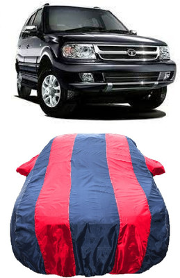 Wegather Car Cover For Tata Safari DICOR 2.2 EX 4x2 (With Mirror Pockets)(Red)