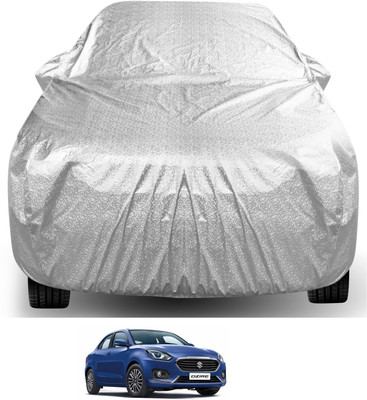 Auto Hub Car Cover For Maruti Suzuki Swift Dzire (With Mirror Pockets)(Silver)