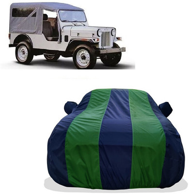 Tricway Car Cover For Mahindra Commander 650 Di (With Mirror Pockets)(Green)