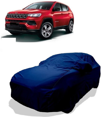 Coxtor Car Cover For Jeep Compass Facelift (With Mirror Pockets)(Green)