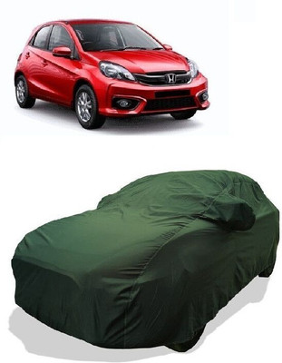 QLAX Car Cover For Maruti Brio VX O AT (With Mirror Pockets)(Gold)