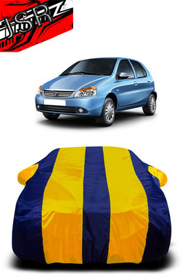 J S R Car Cover For Tata Indica Manza (With Mirror Pockets)(Yellow, Blue)