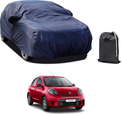 CODOKI Car Cover For Nissan Micra Active (With Mirror Pockets)(Blue)
