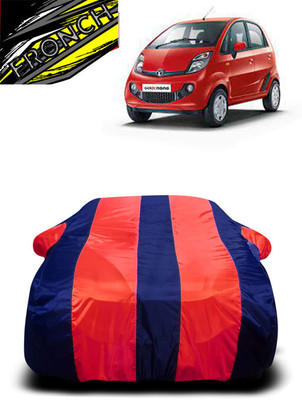 FRONCH Car Cover For Tata Nano (With Mirror Pockets)(Red, Blue)