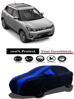 Amexride Car Cover For Mahindra XUV300 W6 Diesel (With Mirror Pockets)(Multicolor)