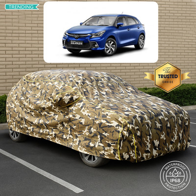 PAGORA Car Cover For Toyota Glanza V CVT (With Mirror Pockets)(Yellow, Multicolor)