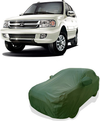 Tricway Car Cover For Tata Safari VTT LX (With Mirror Pockets)(Green)