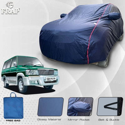 Frap Car Cover For Toyota Qualis, Qualis 2.0i, Qualis 2.5L, Qualis Fleet A1 (With Mirror Pockets)(Blue, Red)