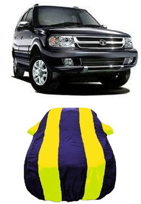 Wegather Car Cover For Tata Safari DICOR 2.2 EX 4x2 (With Mirror Pockets)(Yellow)