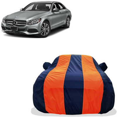 Tricway Car Cover For Mercedes Benz C-Class Progressive C 220d Diesel (With Mirror Pockets)(Orange)