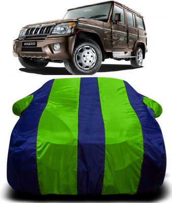 R Rayvin Star Car Cover For Mahindra Bolero (With Mirror Pockets)(Multicolor)