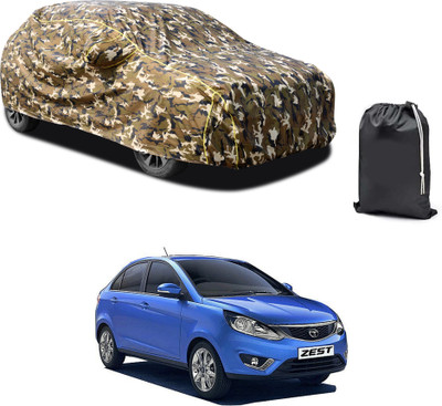 PAGORA Car Cover For Tata Zest (With Mirror Pockets)(Yellow, For 2019, 2020, 2021, 2022, 2023 Models)