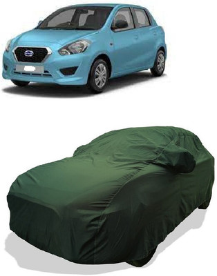 Coxtor Car Cover For Datsun GO T Option (With Mirror Pockets)(Green)