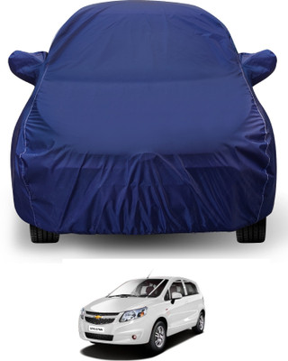 Auto Hub Car Cover For Chevrolet Sail UVA (With Mirror Pockets)(Blue)
