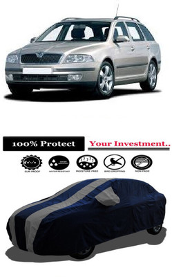 Amexride Car Cover For Tata Estate 1.9D (With Mirror Pockets)(Blue, Grey)